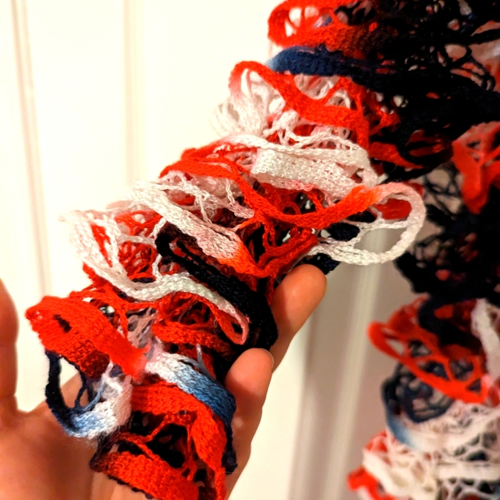 Handmade Patriotic Scarf 🇺🇲